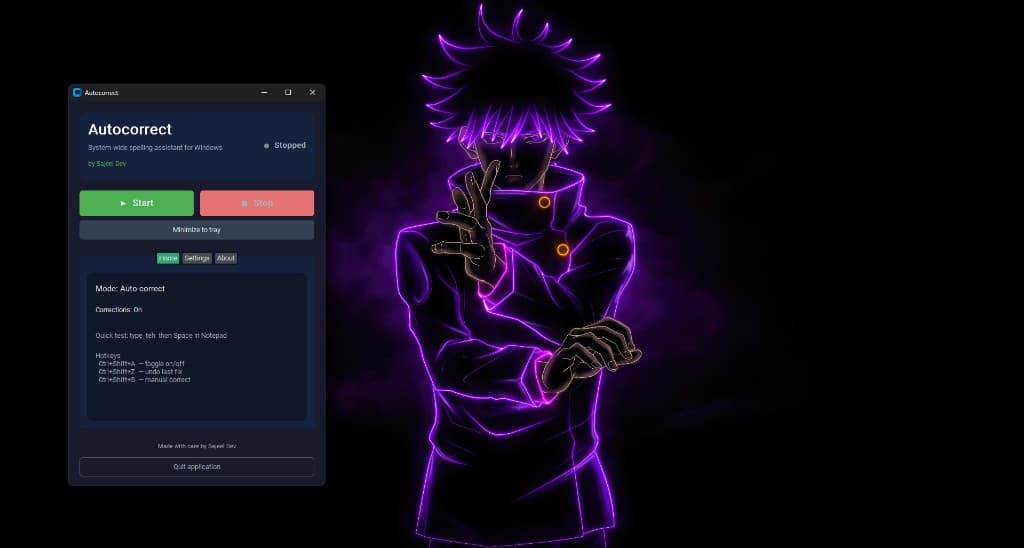 Desktop Autocorrect